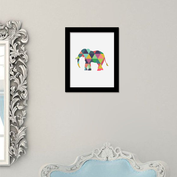 Geometric Animal Silhouette Wall Decor