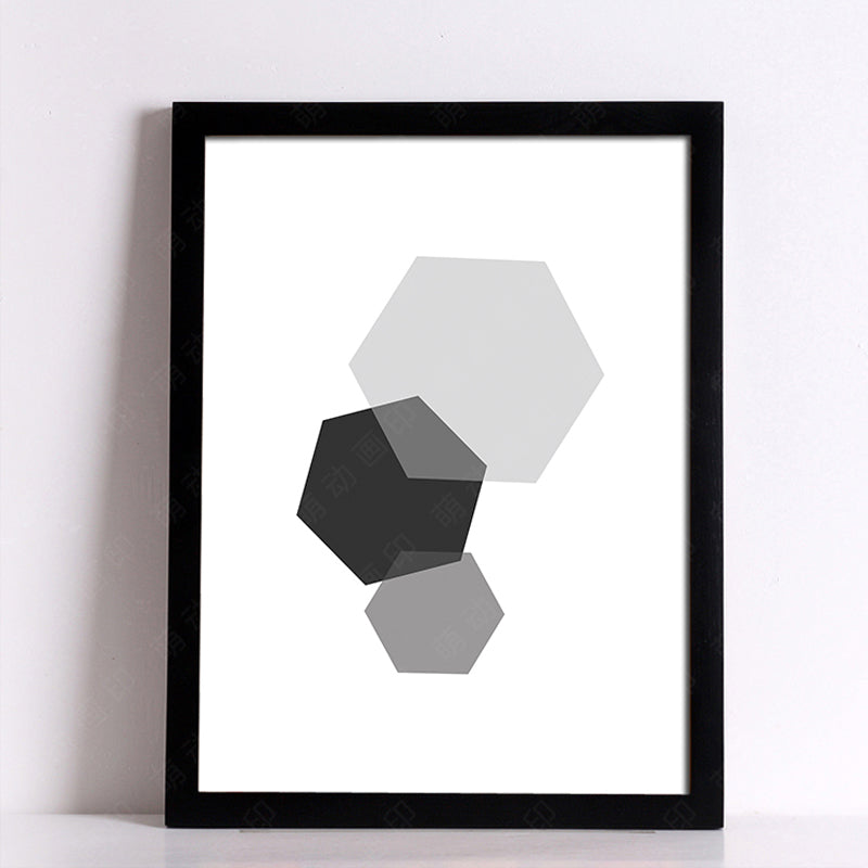Black & White Decor Geometric Art - Poster Wall Showroom
