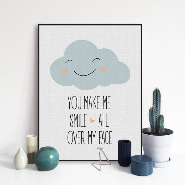 Positive Quote 'Smile' Wall Decor