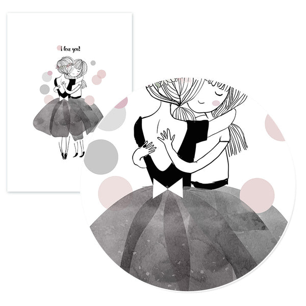 Watercolor Girls Canvas Wall Decor