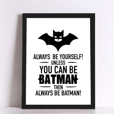 Batman Quote Art Print Wall Decor